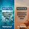 Signmission Emergency Evacuation Meeting Area, 10 in W x Rectangle, Vinyl Decal OS-2PACK-NS-D-1014-V-11790 - alternate 2